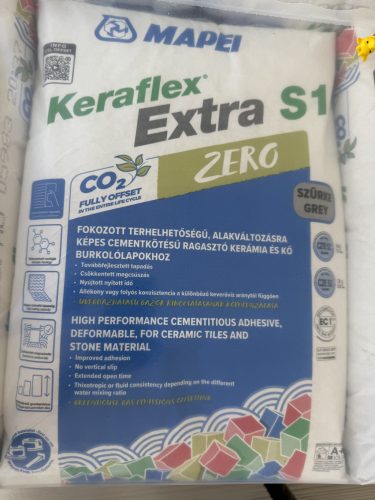 MAPEI KERAFLEX EXTRA S1 (ZERO) SZÜRKE 25KG