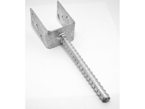 G OSZLOPTARTÓ U-FORMA 101mm HORGANYZOTT BETONBA (161010045)